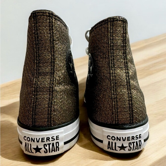 Converse Chuck Taylor All Star Sparkle, Big Kids Size 3.5 - Picture 4 of 9